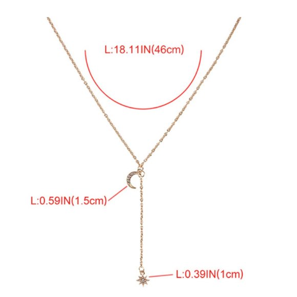 Moon Star Necklace - Picture 2 of 4